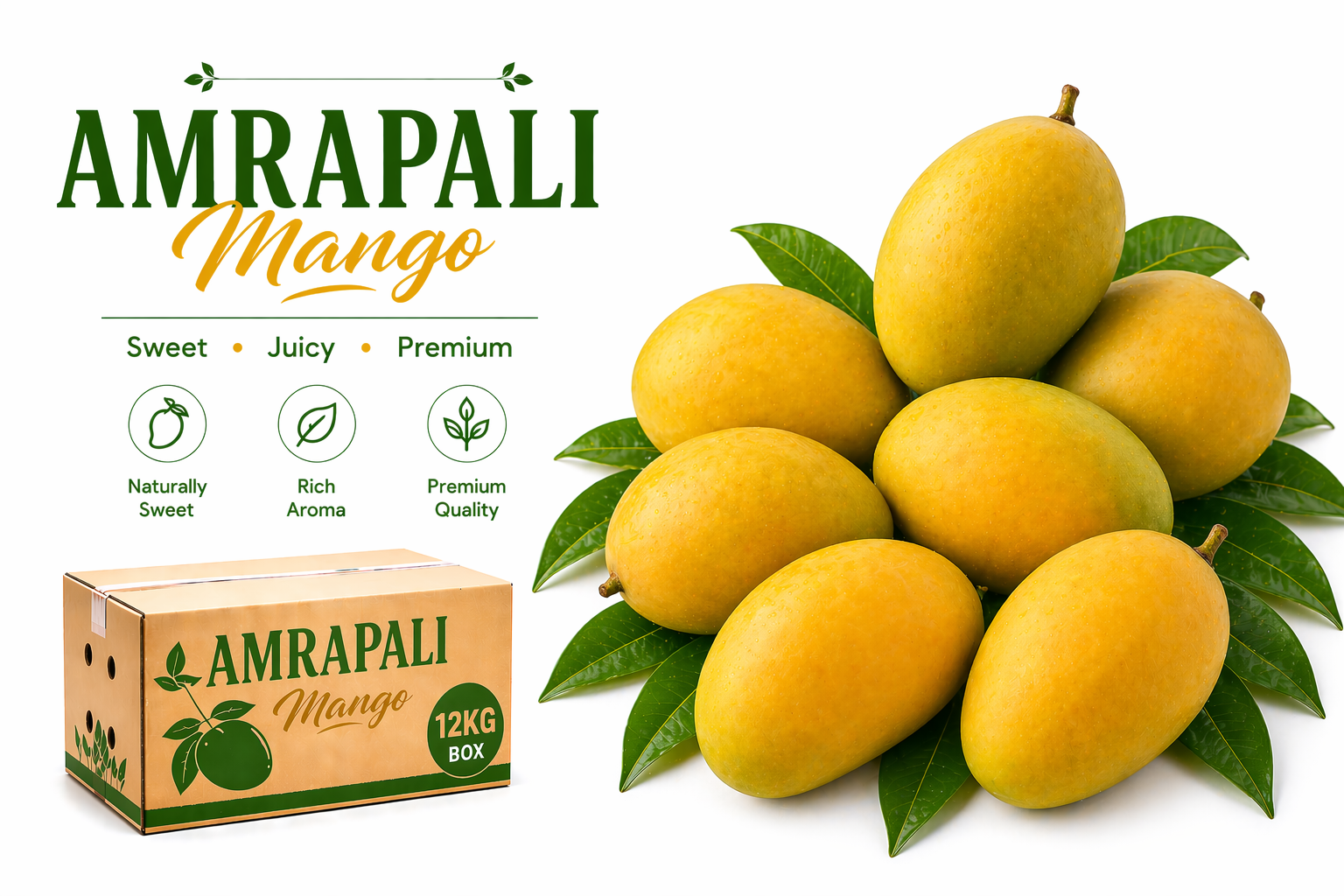 Premium Amrapali Mango Box - Farm Fresh Sweet Mangoes
